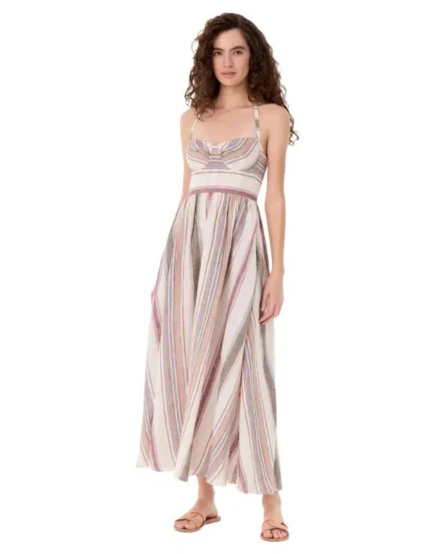 Johanna Dress in Ping Pong Stripes