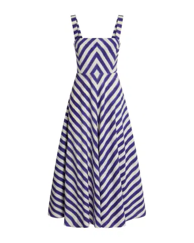 Emporio Sirenuse Margherita Dress in Ikat Stripes | Thumbnail 1 Emporio Sirenuse Margherita Dress in Ikat Stripes | Thumbnail 1
