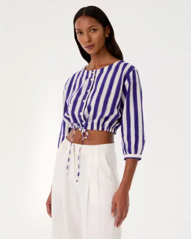 Emporio Sirenuse New Jinny Top in Ikat Stripes | Thumbnail 6