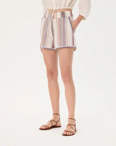 Emporio Sirenuse Shorts in Ping Pong Stripes | Thumbnail 3 Emporio Sirenuse Shorts in Ping Pong Stripes | Thumbnail 3