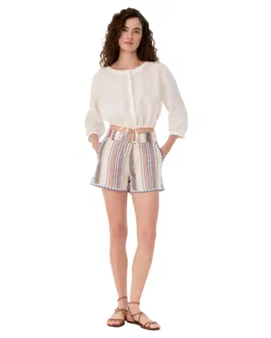 Emporio Sirenuse Shorts in Ping Pong Stripes | Thumbnail 1 Emporio Sirenuse Shorts in Ping Pong Stripes | Thumbnail 1