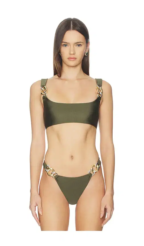 Wilda Scoop Neck Tank Bikini Top