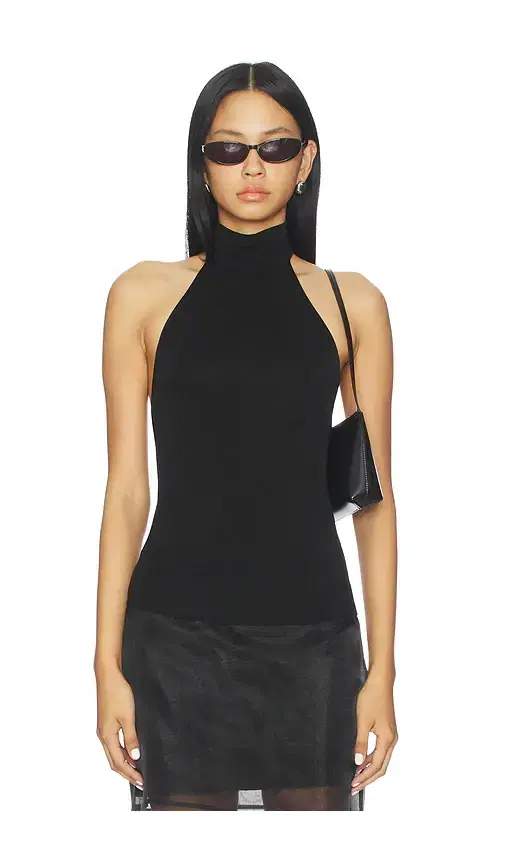 L'Academie Claudette Halter Knit Top