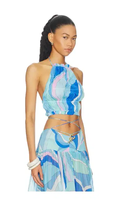 Cin Cin Spice Ruched Halter Top | Thumbnail 2