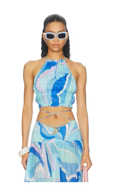 Cin Cin Spice Ruched Halter Top | Thumbnail 1