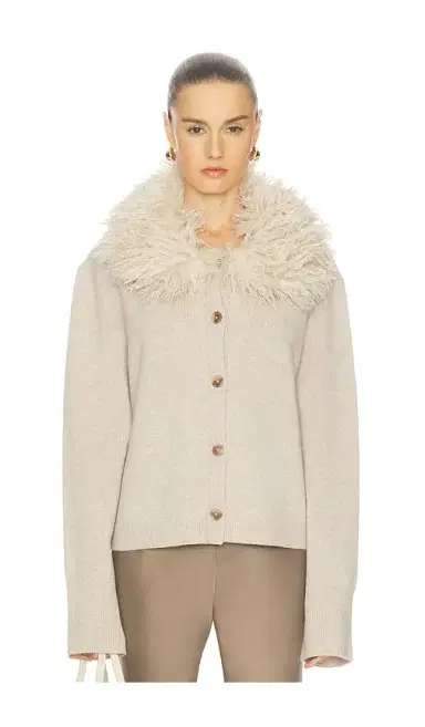 L'Academie Allegria Faux Fur Cardigan | Thumbnail 1