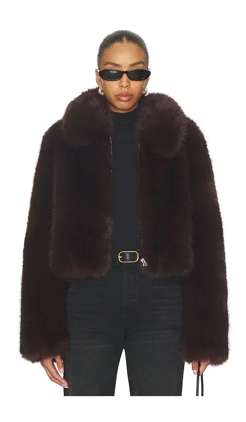 L'Academie Savoie Faux Fur Jacket