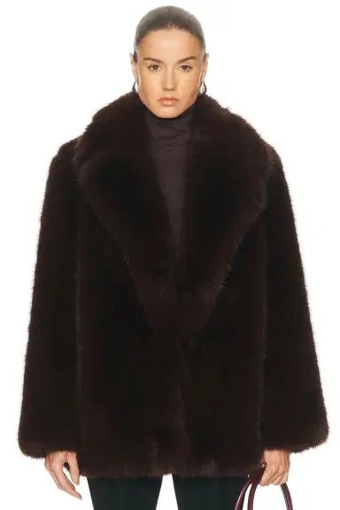 L'Academie Gamine Faux Fur Jacket | Thumbnail 3