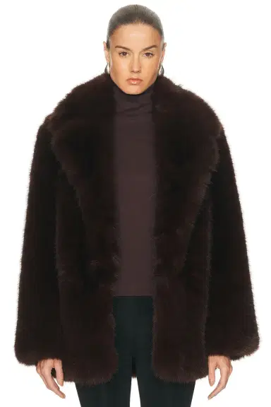L'Academie Gamine Faux Fur Jacket | Thumbnail 4