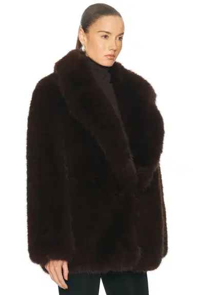 L'Academie Gamine Faux Fur Jacket | Thumbnail 5