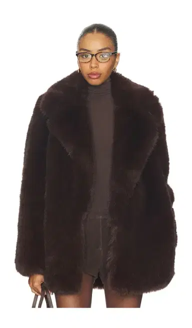 L'Academie Gamine Faux Fur Jacket | Thumbnail 1