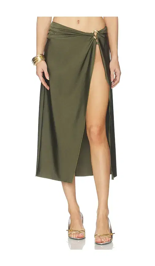 Kora Wrap Midi Skirt