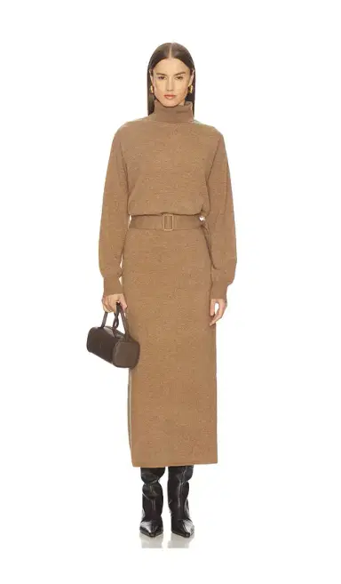 L'Academie Leslia Belted Midi Dress | Thumbnail 1 L'Academie Leslia Belted Midi Dress | Thumbnail 1