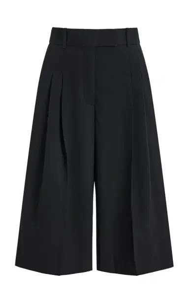 By Malene Birger Cymbaria Pleated Mid-Rise Knee-Length Shorts | Thumbnail 1 By Malene Birger Cymbaria Pleated Mid-Rise Knee-Length Shorts | Thumbnail 1
