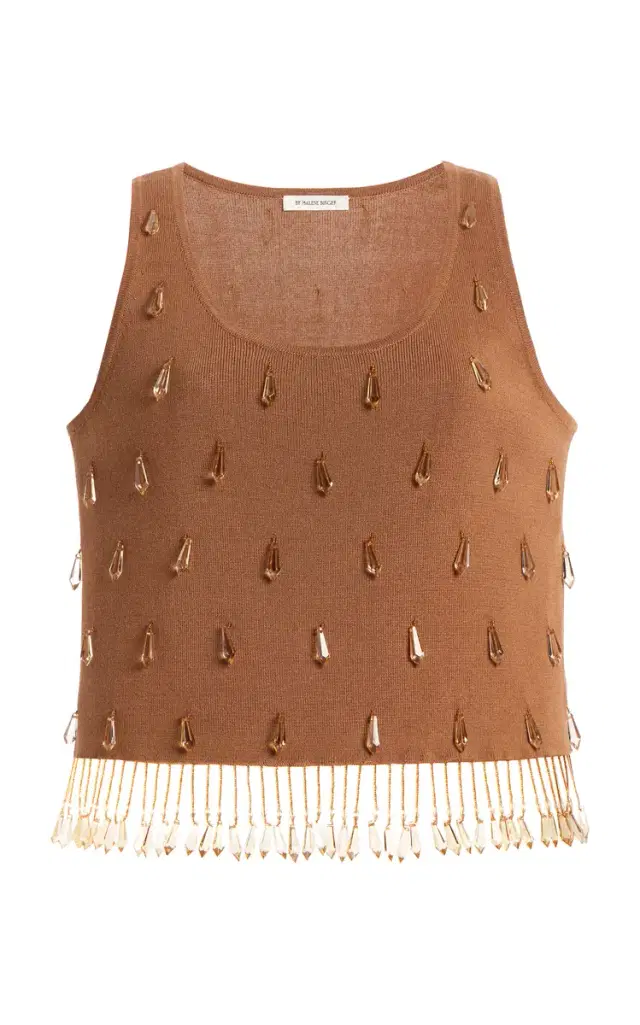 By Malene Birger Hysa Bead-Embellished Tank Top