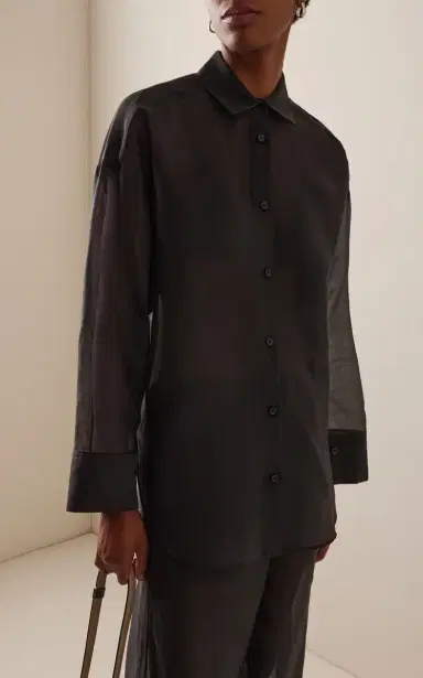 By Malene Birger Derris Cotton-Blend Organza Shirt | Thumbnail 2 By Malene Birger Derris Cotton-Blend Organza Shirt | Thumbnail 2