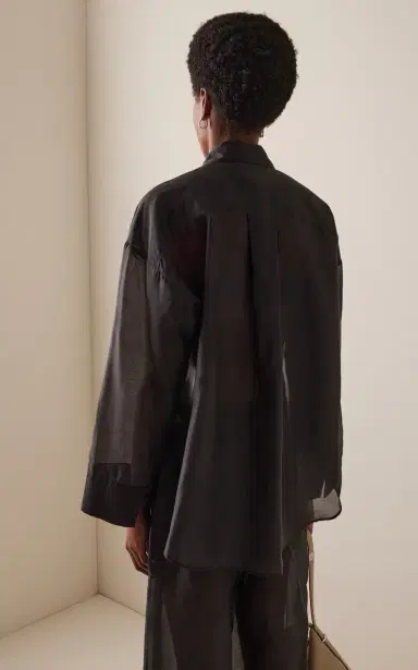By Malene Birger Derris Cotton-Blend Organza Shirt | Thumbnail 4 By Malene Birger Derris Cotton-Blend Organza Shirt | Thumbnail 4