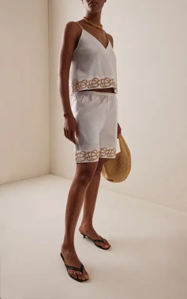 By Malene Birger Jennie Embroidered Cotton Vest | Thumbnail 3
