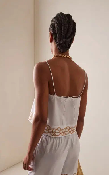 By Malene Birger Jennie Embroidered Cotton Vest | Thumbnail 4