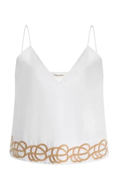 By Malene Birger Jennie Embroidered Cotton Vest | Thumbnail 1