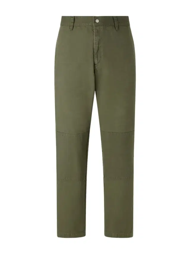 Straight-Leg Double-Knee Cotton-Canvas Trousers - Men