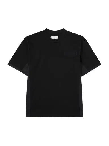 Sacai Appliquéd Shell-Trimmed Cotton-Jersey T-Shirt - Men | Thumbnail 1