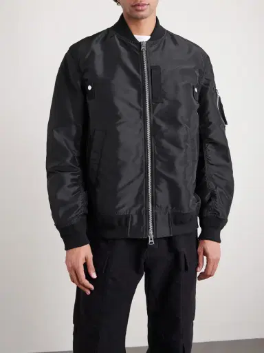 Sacai Padded Nylon-Twill Bomber Jacket - Men | Thumbnail 3
