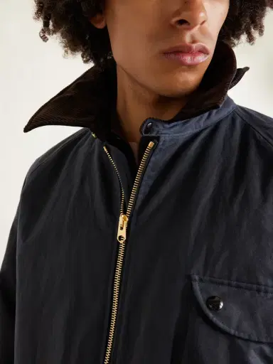 Drake's Padded Corduroy-Trimmed Waxed-Cotton Jacket - Men | Thumbnail 6 Drake's Padded Corduroy-Trimmed Waxed-Cotton Jacket - Men | Thumbnail 6