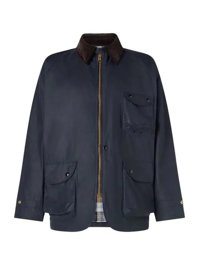 Drake's Padded Corduroy-Trimmed Waxed-Cotton Jacket - Men