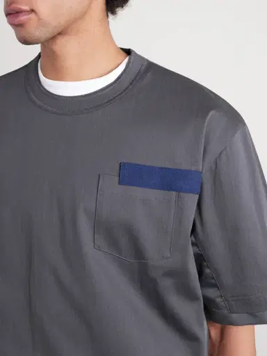 Sacai Appliquéd Shell-Trimmed Cotton-Jersey T-Shirt - Men | Thumbnail 5 Sacai Appliquéd Shell-Trimmed Cotton-Jersey T-Shirt - Men | Thumbnail 5