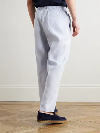 Orlebar Brown Alex Tapered Linen Drawstring Trousers - Men | Thumbnail 4 Orlebar Brown Alex Tapered Linen Drawstring Trousers - Men | Thumbnail 4