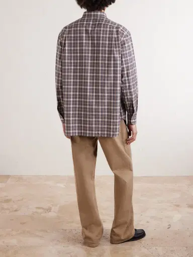 Charvet Checked Cotton-Flannel Shirt - Men | Thumbnail 4
