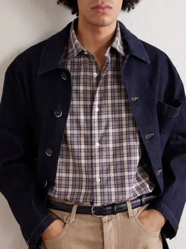 Charvet Checked Cotton-Flannel Shirt - Men | Thumbnail 5
