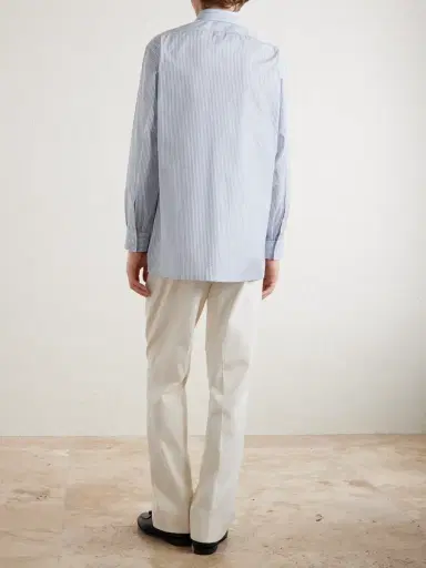 Charvet Striped Cotton-Poplin Shirt - Men | Thumbnail 4 Charvet Striped Cotton-Poplin Shirt - Men | Thumbnail 4