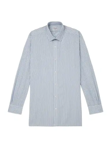 Charvet Striped Cotton-Poplin Shirt - Men | Thumbnail 1 Charvet Striped Cotton-Poplin Shirt - Men | Thumbnail 1