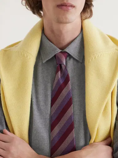 Charvet Herringbone Cotton Shirt - Men | Thumbnail 5