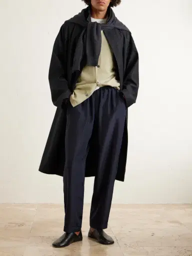 Barena Tapered Garment-Dyed Silk Trousers - Men | Thumbnail 2