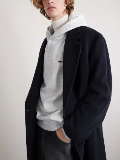 Jacquemus Logo-Appliquéd Cotton-Jersey Hoodie - Men | Thumbnail 5 Jacquemus Logo-Appliquéd Cotton-Jersey Hoodie - Men | Thumbnail 5