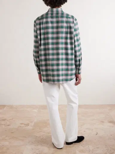 Charvet Checked Cotton-Flannel Shirt - Men | Thumbnail 4 Charvet Checked Cotton-Flannel Shirt - Men | Thumbnail 4