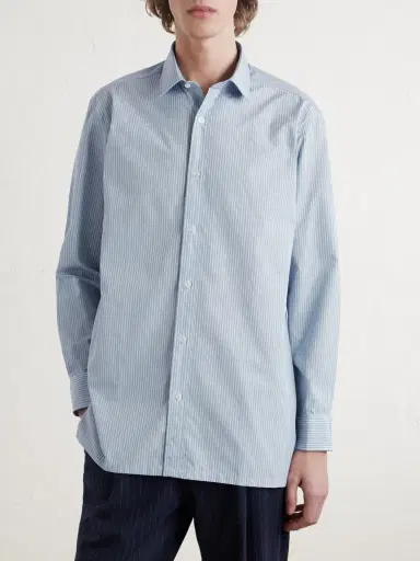 Charvet Striped Cotton-Poplin Shirt - Men | Thumbnail 2
