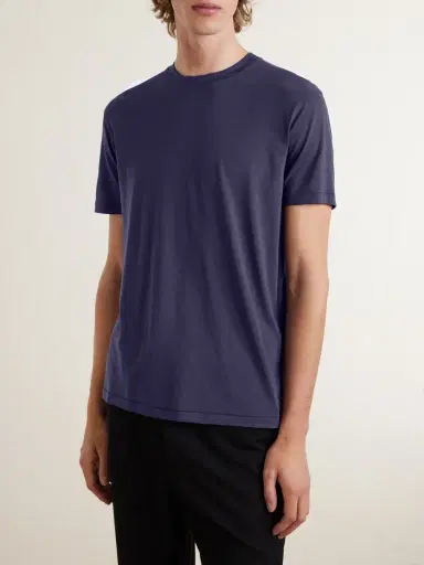 Tom Ford Lyocell and Cotton-Blend T-Shirt - Men | Thumbnail 3 Tom Ford Lyocell and Cotton-Blend T-Shirt - Men | Thumbnail 3