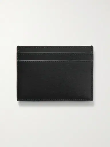 Saint Laurent Logo-Embellished Leather Cardholder - Men | Thumbnail 2