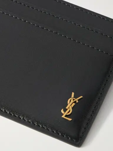 Saint Laurent Logo-Embellished Leather Cardholder - Men | Thumbnail 3