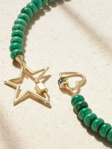 Marla Aaron Heartlock + Starlock 14-karat Gold Multi-stone Necklace | Thumbnail 3 Marla Aaron Heartlock + Starlock 14-karat Gold Multi-stone Necklace | Thumbnail 3