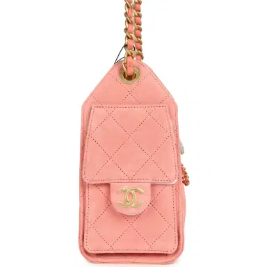 Chanel Chanel Mini 25 Hobo Bag Pink Suede Antique Gold Hardware | Thumbnail 4 Chanel Chanel Mini 25 Hobo Bag Pink Suede Antique Gold Hardware | Thumbnail 4