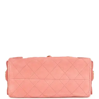 Chanel Chanel Mini 25 Hobo Bag Pink Suede Antique Gold Hardware | Thumbnail 7 Chanel Chanel Mini 25 Hobo Bag Pink Suede Antique Gold Hardware | Thumbnail 7