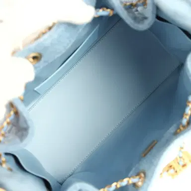 Chanel Chanel Small 25 Hobo Bag Light Blue Washed Denim Antique Gold Hardware | Thumbnail 8 Chanel Chanel Small 25 Hobo Bag Light Blue Washed Denim Antique Gold Hardware | Thumbnail 8