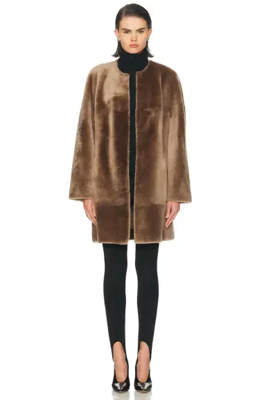 TOVE Roisin Shearling Coat | Thumbnail 2