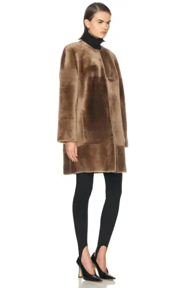 TOVE Roisin Shearling Coat | Thumbnail 3