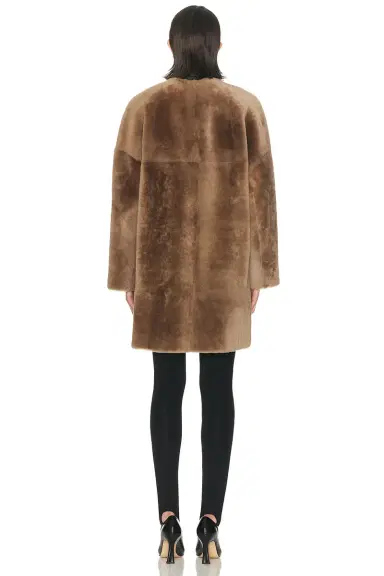 TOVE Roisin Shearling Coat | Thumbnail 4